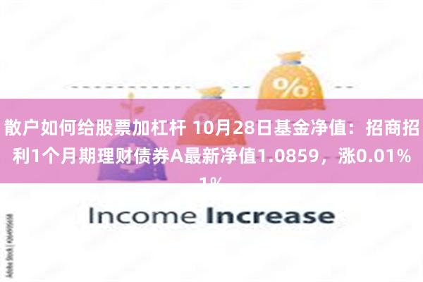 散户如何给股票加杠杆 10月28日基金净值：招商招利1个月期理财债券A最新净值1.0859，涨0.01%